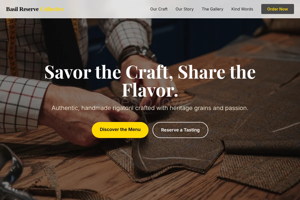 Rigatoni Artisan