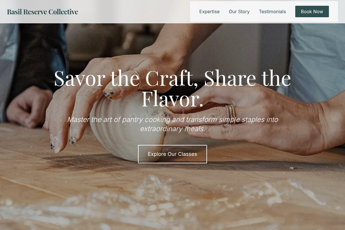 Pantry Cooking Class