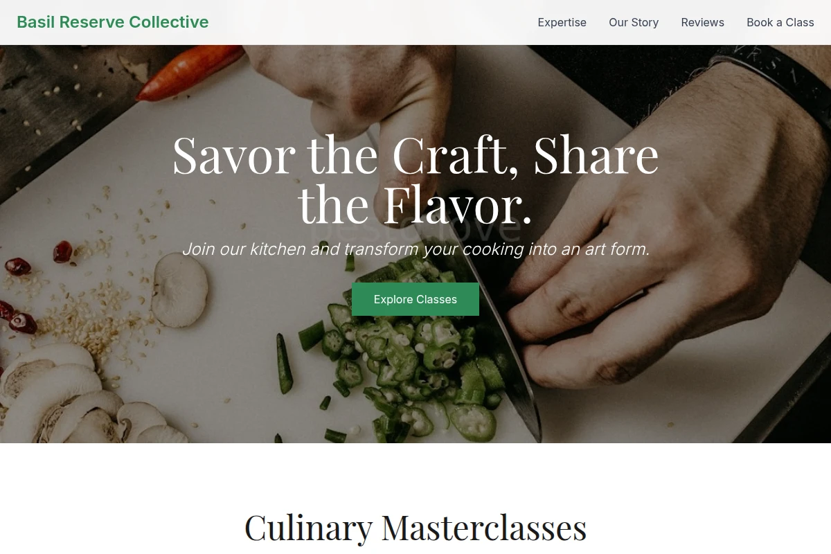Savor Cooking Class
