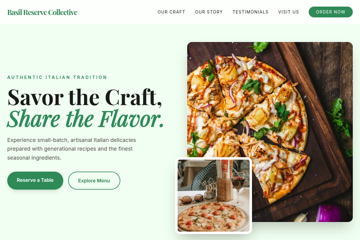 Small-Batch Italian Food