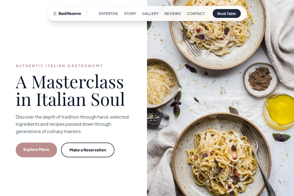 Gourmet Italian Food